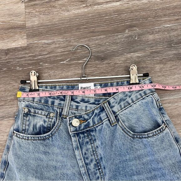 Princess polly asymmetrical straight leg jeans - Picture 5 of 8